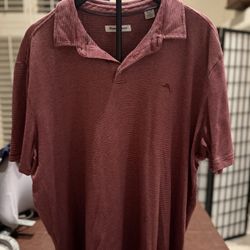 Red Tommy Bahama Polo Shirt XL
