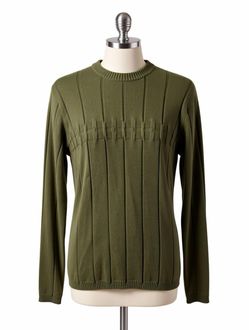 Axcess Men's Olive Green Long Sleeve Sweater Size L