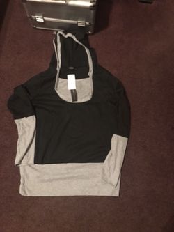 Brand new black and grey sweater