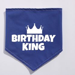 Birthday King Dog Bandana | Cat Bandana