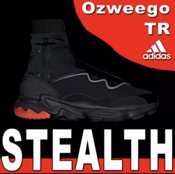 LIMITED ADIDAS OZWEEGO TR STLT STEALTH ALL TERRAIN BOOT RAF SIMONS BLACK RED 8.5