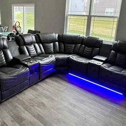 New Sectional In Box With Led Lights 