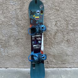 Arbor snowboard 159cm Burton Custom X bindings