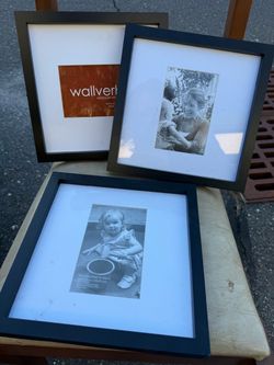 Set of 3 Black 9x9 Square Picture Frames