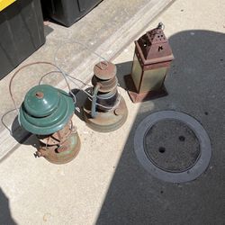 Old Lanterns For Yard Decorating 