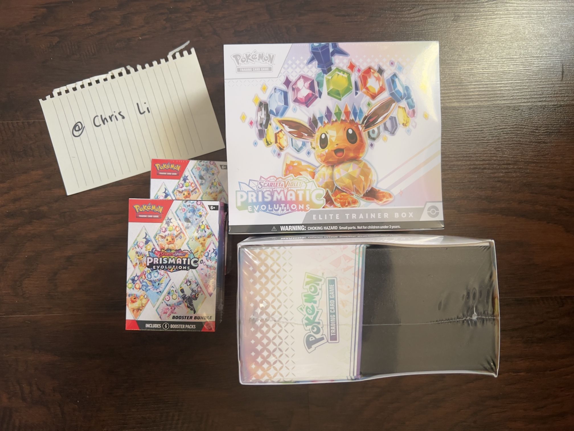 Pokemon Prismatic ETB & Booster Bundle