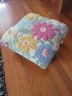 Floral  Ottoman Footstool