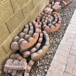 Red Curved Rock And Red Rock 