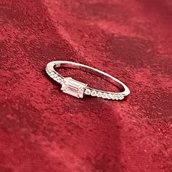 Moissanite Engagement Cheap Wedding Ring 925 Silver