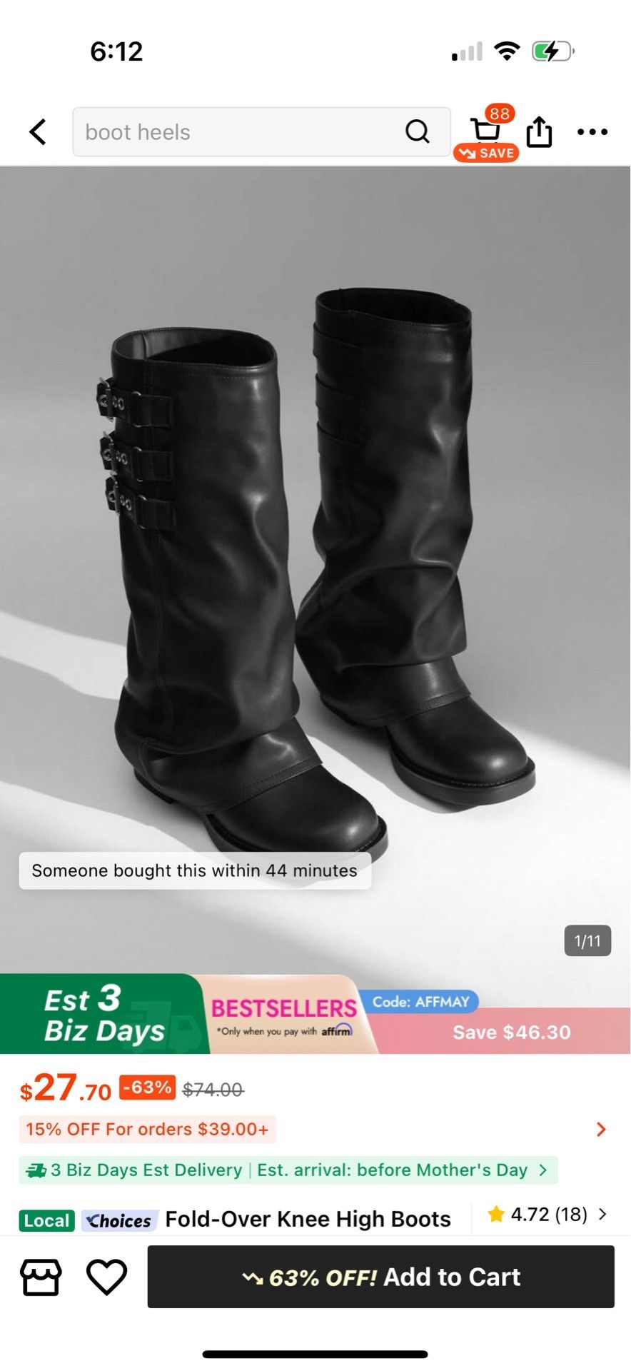 Black boots