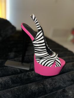 Zebra Print heels