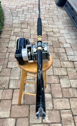 LP electric fishing reel and rod for Sale in West Palm Beach, FL - OfferUp