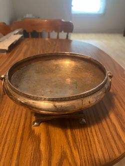 Vintage Silver‑Plated Footed Centerpiece Bowl