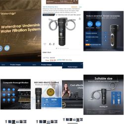 Water drop under sink water filtration system- New