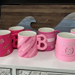 Set Of 6 Barbie Mugs