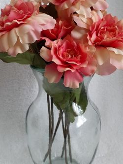 Peony Flowers In Vase - Artificial