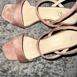Suede High Heels 