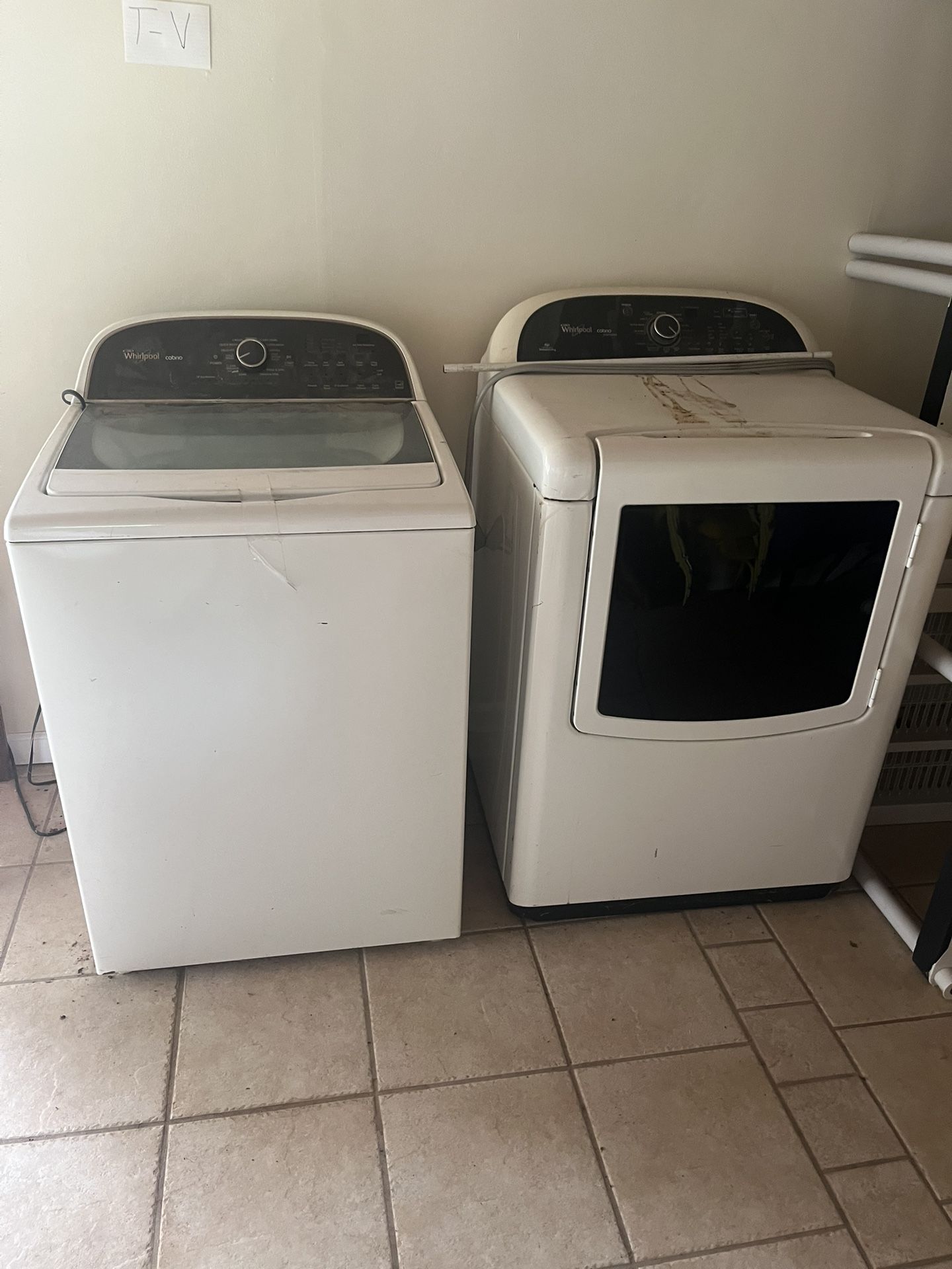 Washer and dryer