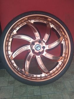 26" rose gold forgiatos