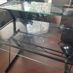 Glass desk