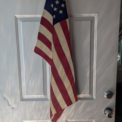 Handmade wooden rustic Flag 47"