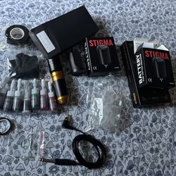 STIGMA Cordless Tattoo Gun Tattoo Kit Complete with Pro Tattoo Pen