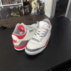 Jordan 3 Fire Red Size 11 No Box 