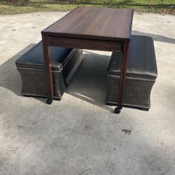 Dining Table And 2 Benches 