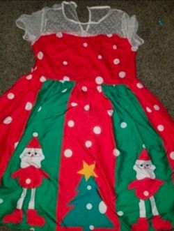 Christmas print dress