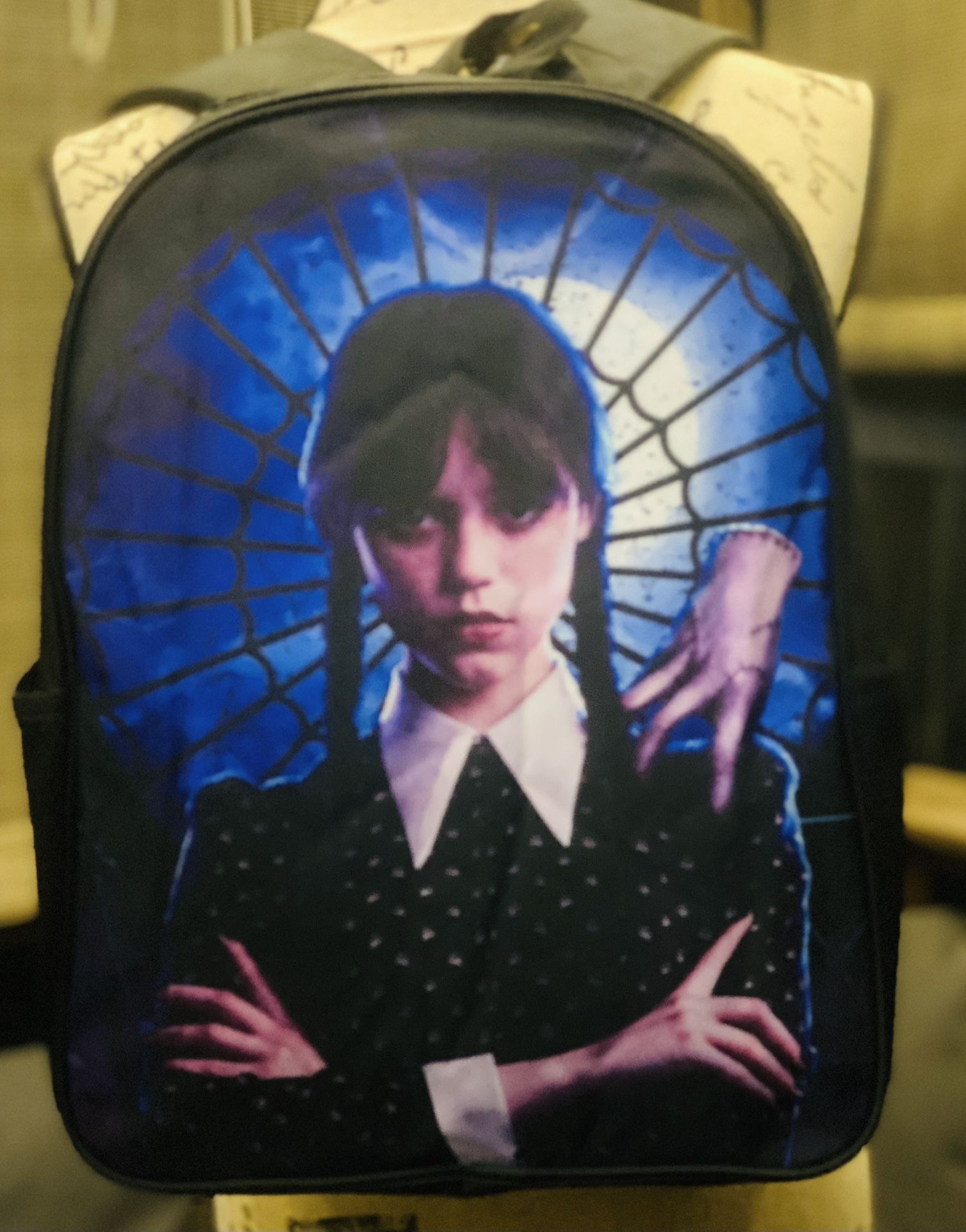 Girls Backpack Wednesday theme