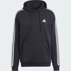 adidas unisex Essentials Fleece 3-Stripes Hoodie size XS