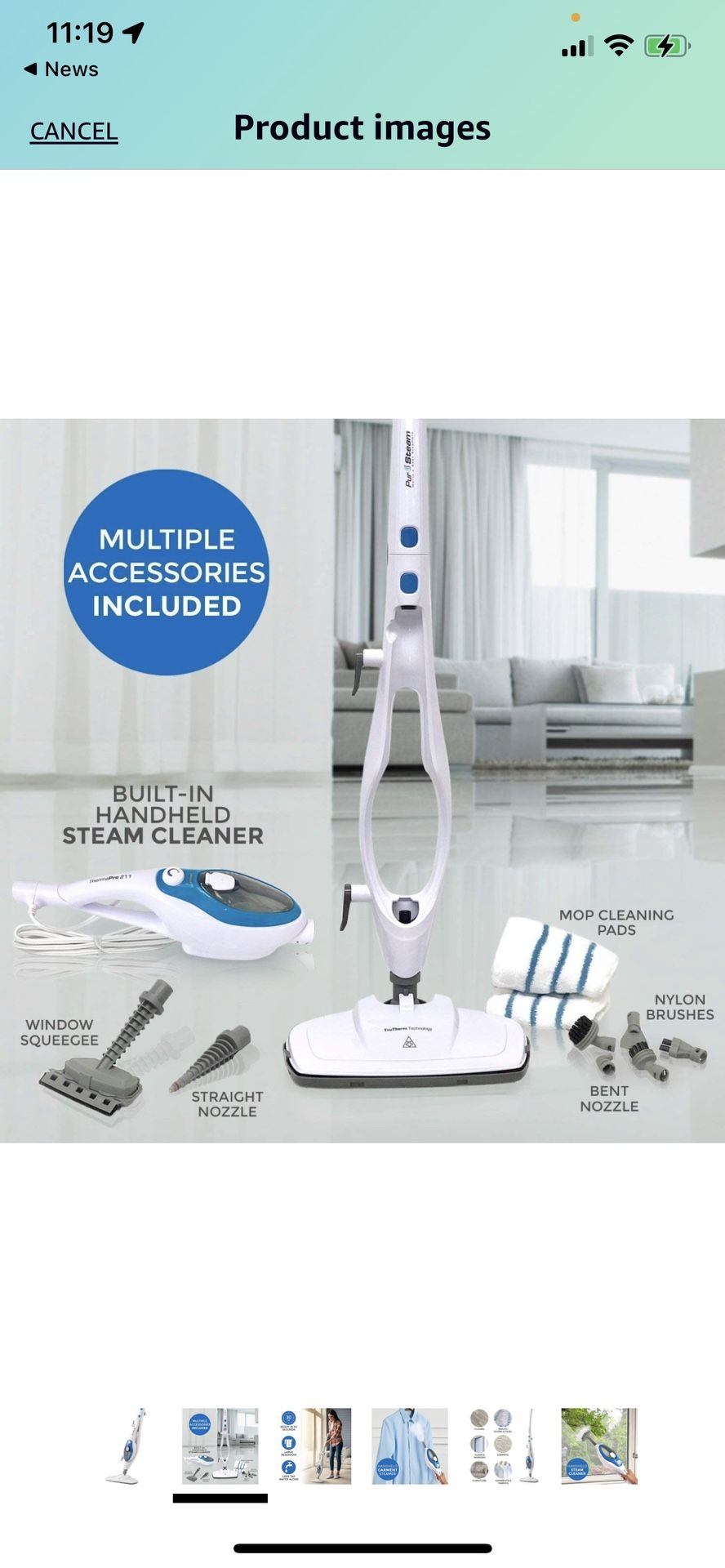 PurSteam - Steam Mop - Multiple Surface Steamer