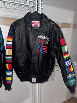 Vintage World Cup 94 leather jacket