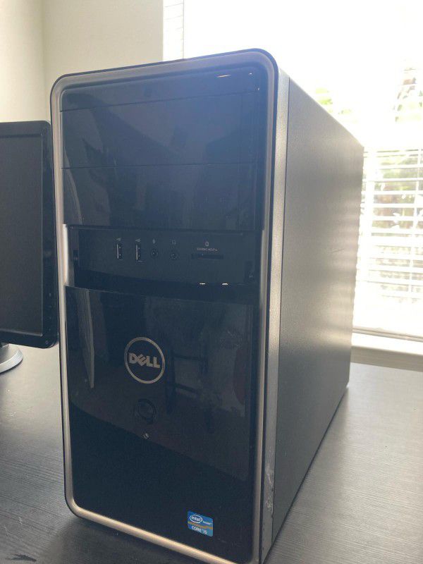 Dell Inspiron PC With Monitor And Graphics Cards 