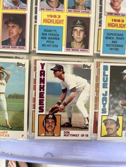 TOPPS BASEBALL 1984 COMPLETE SET IN BINDER