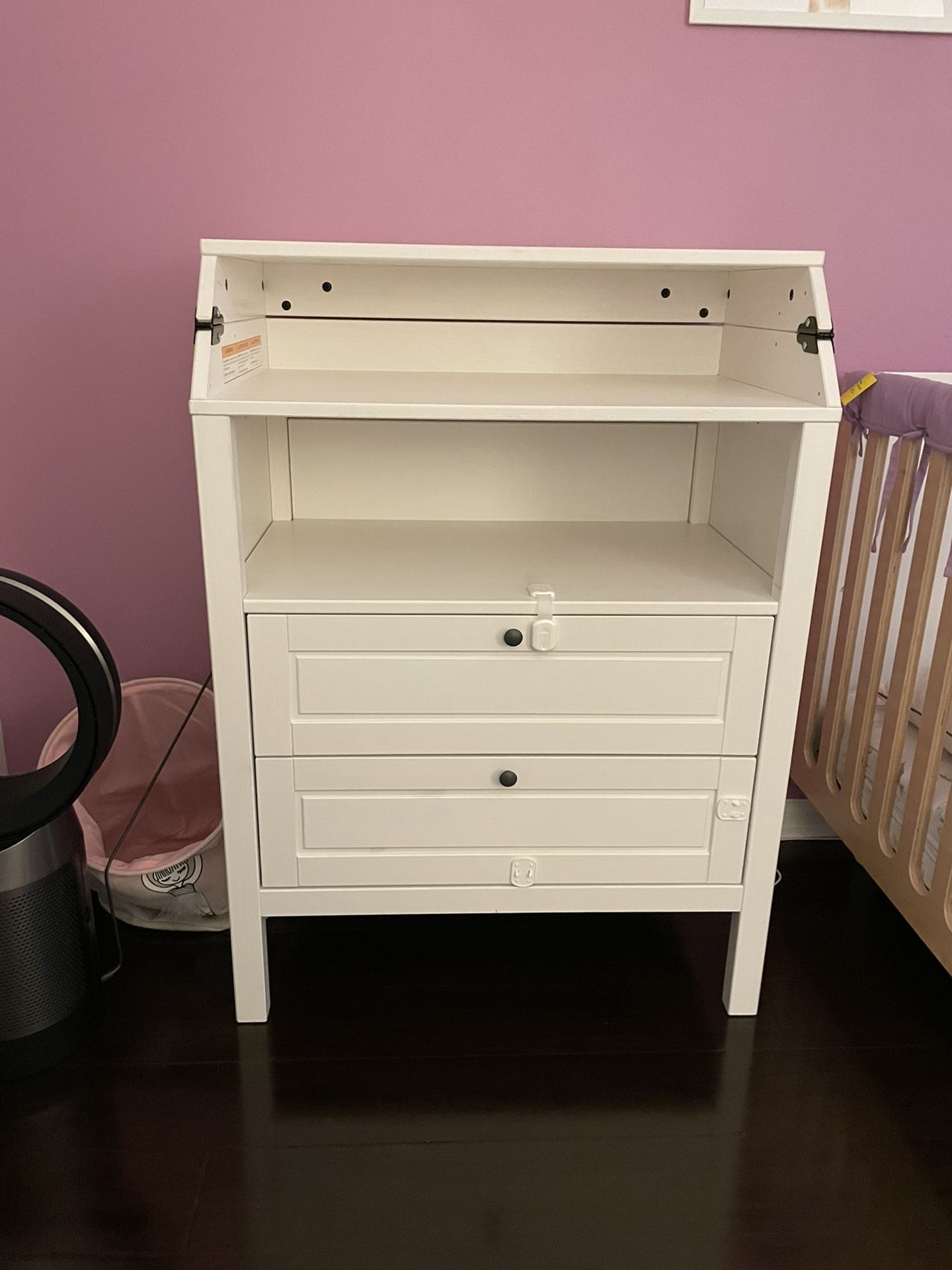 IKEA SUNDVIK Changing table/chest, white