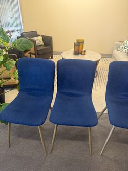 Navy blue chair set