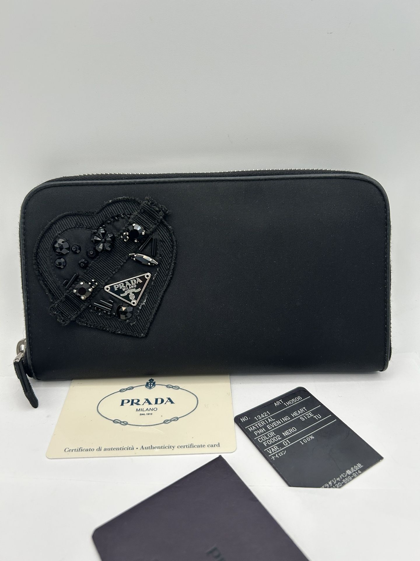 Authentic Prada Nylon Long Wallet