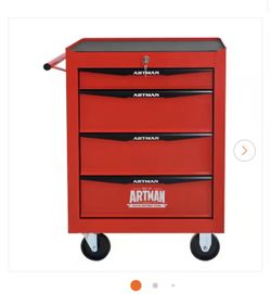 BRAND NEW IN BOX Damodpoy 13 in. W 4-Drawer Rolling Metal Black and Red Tool Carts with Ball Bearing Drawer Slides and Steel Tool Storage Box