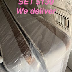 Twin mattress and box spring  we deliver