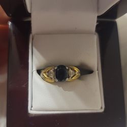Sapphire and Diamond Ring 