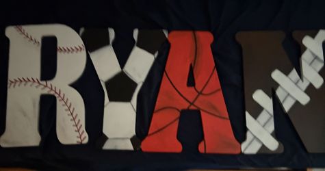 Hand Painted Sports Letters - Ryan