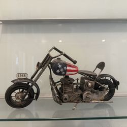 Metal Motorcycle Figure 