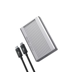ACASIS 40Gbps M.2 NVMe SSD Enclosure with Aluminum Heat-dissipating fins Noiseless USB4 External SSD Enclosure Prevents Throttling & Maintains High Sp