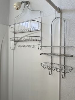 2 Shower Storage Hanging Racks