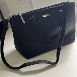 Kate spade Black Leather Tote Bag 