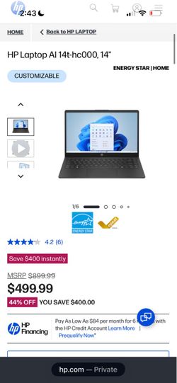 HP Laptop AI 14t-hc000 14-Inch