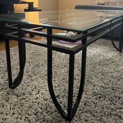 Black, Glass Coffee Table