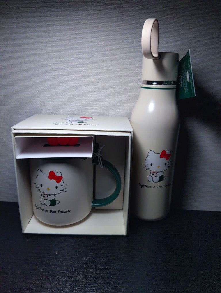 Hello Kitty x Starbucks Holiday 2025 Mug and Tumbler Set Limited Edition New