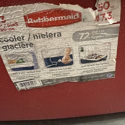 Rubbermaid 50qt Cooler Keeps Ice For 72 Hrs